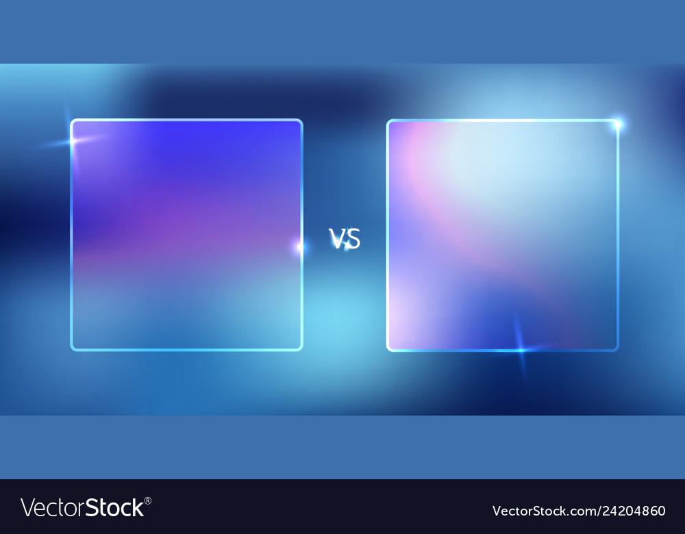 Isolated of versus screen Royalty Free Vector Image