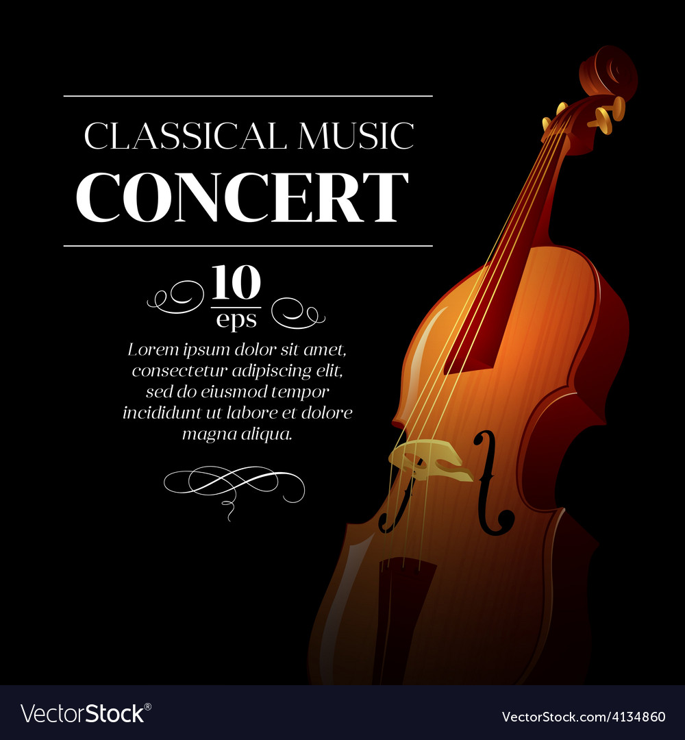 Poster Of A Classical Music Concert Royalty Free Vector