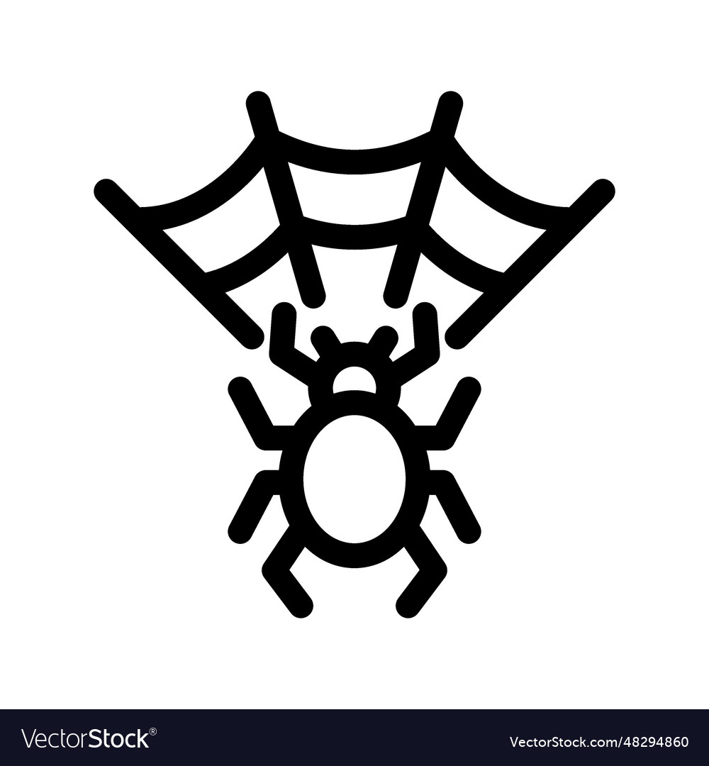 Spider web design Royalty Free Vector Image - VectorStock