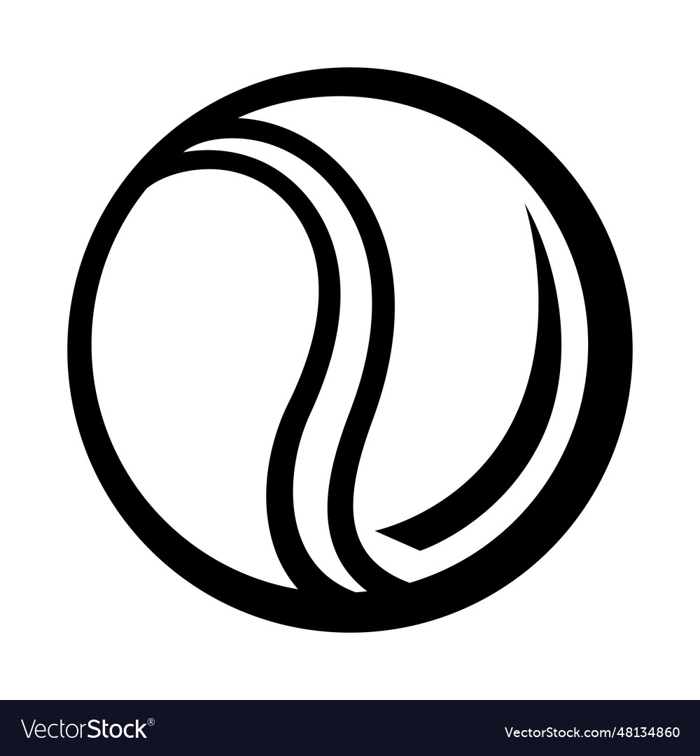 Tennis ball sport club item vector image Tennis ball sport club item