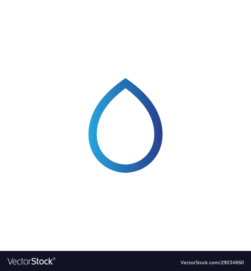 Wassertropfen Logo Vorlage