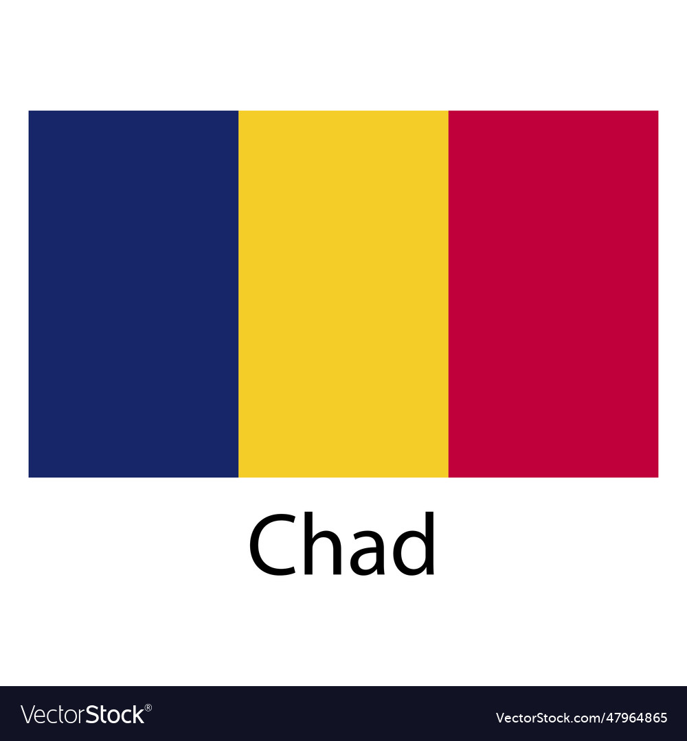 Chad nationale Flagge