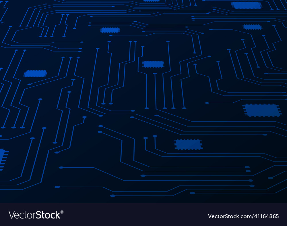 Circuit technology background with hi-tech digital vector image Circuit technology background with hi-tech digital