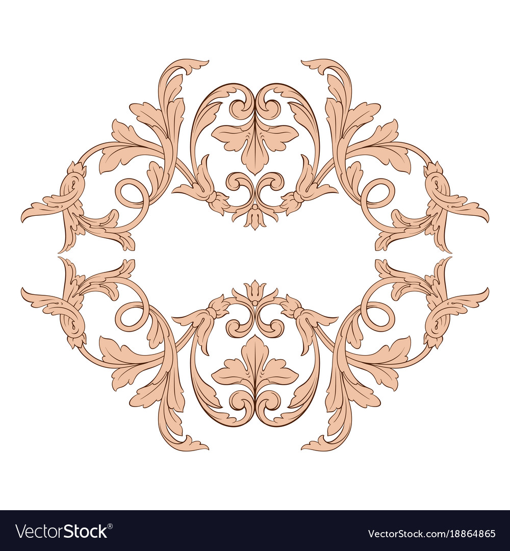 Classical baroque ornament