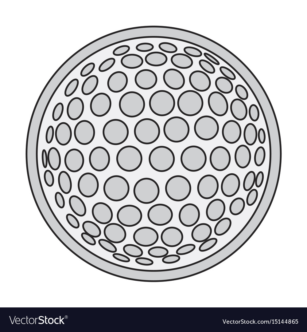Icon im flachen Design Golfball