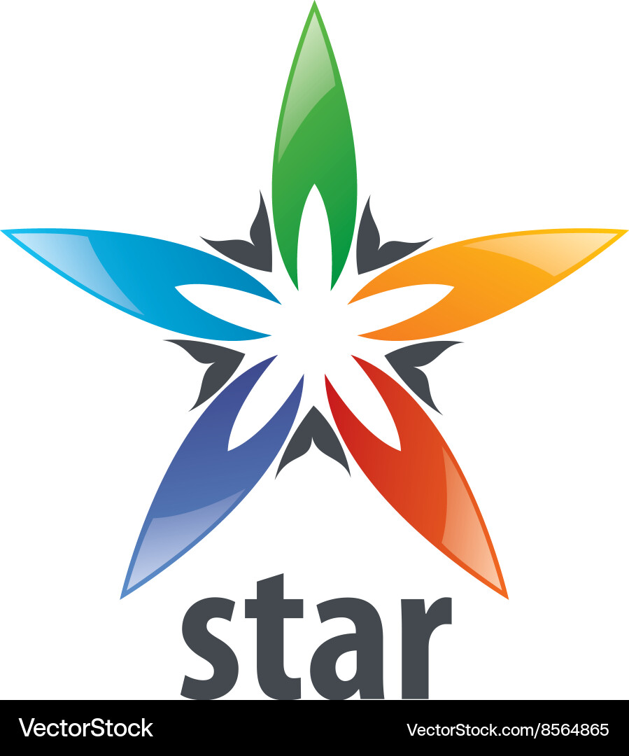 Logo star Royalty Free Vector Image - VectorStock