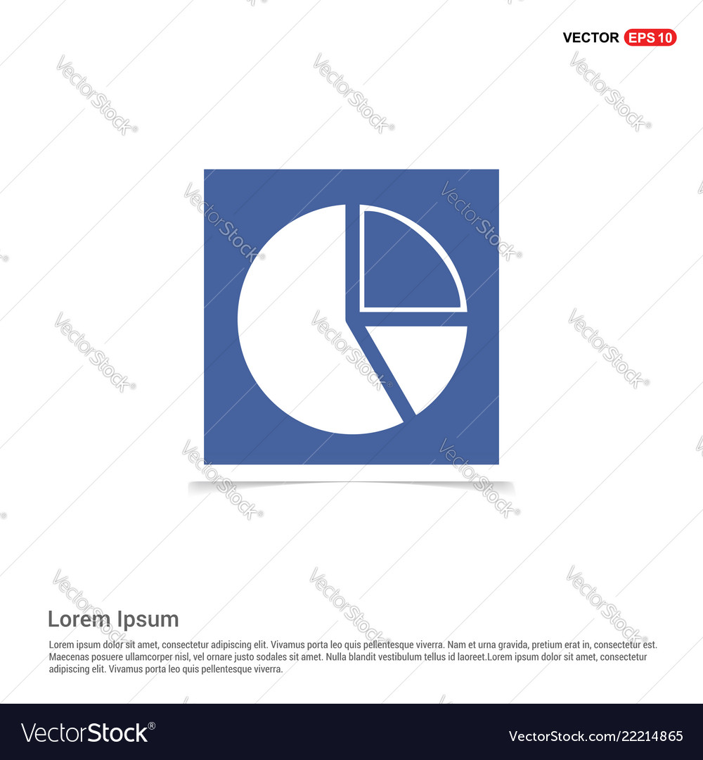 Pie Chart - blauer Fotorahmen