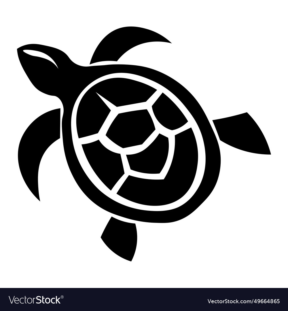 Turtle icon isolated on white background Vector Image