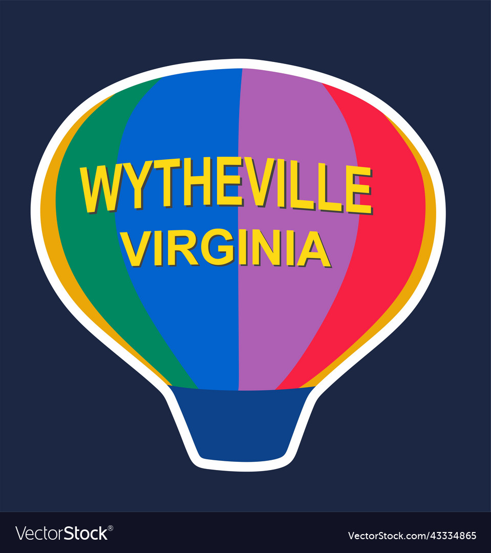 Wytheville virginia united states of america Vector Image