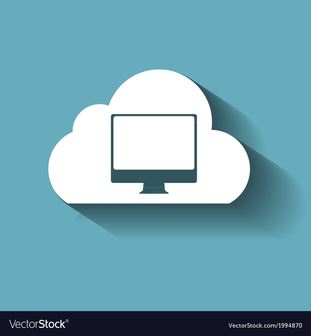 Cloud computing concept on different electronic