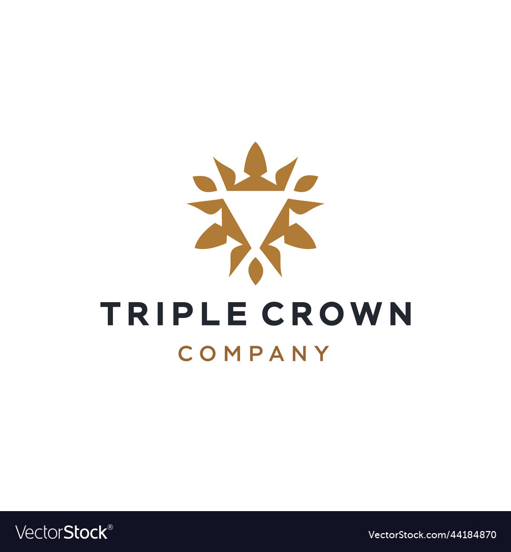 Crown logo icon king queen symbol elegant