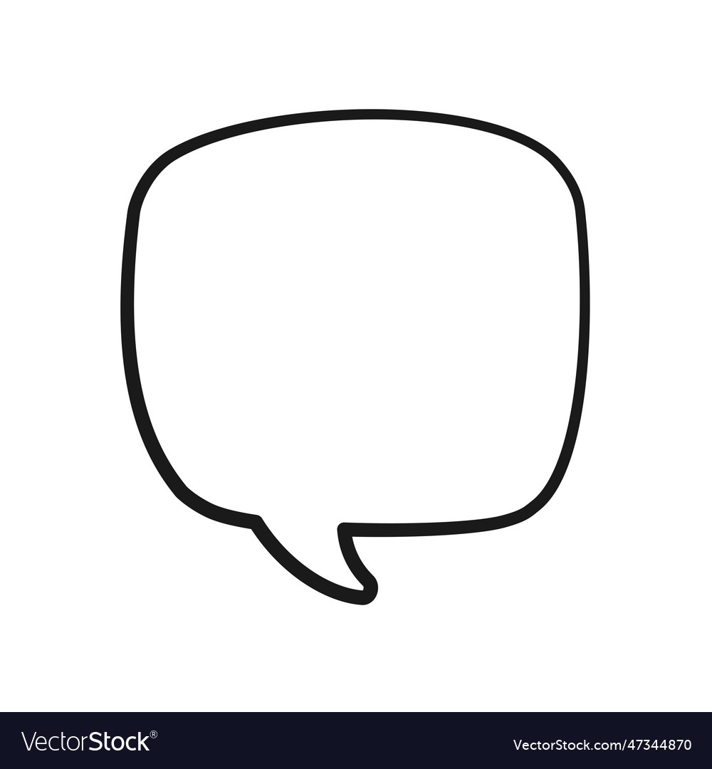 Empty speech bubbles text box comic speech bubble Vector Image