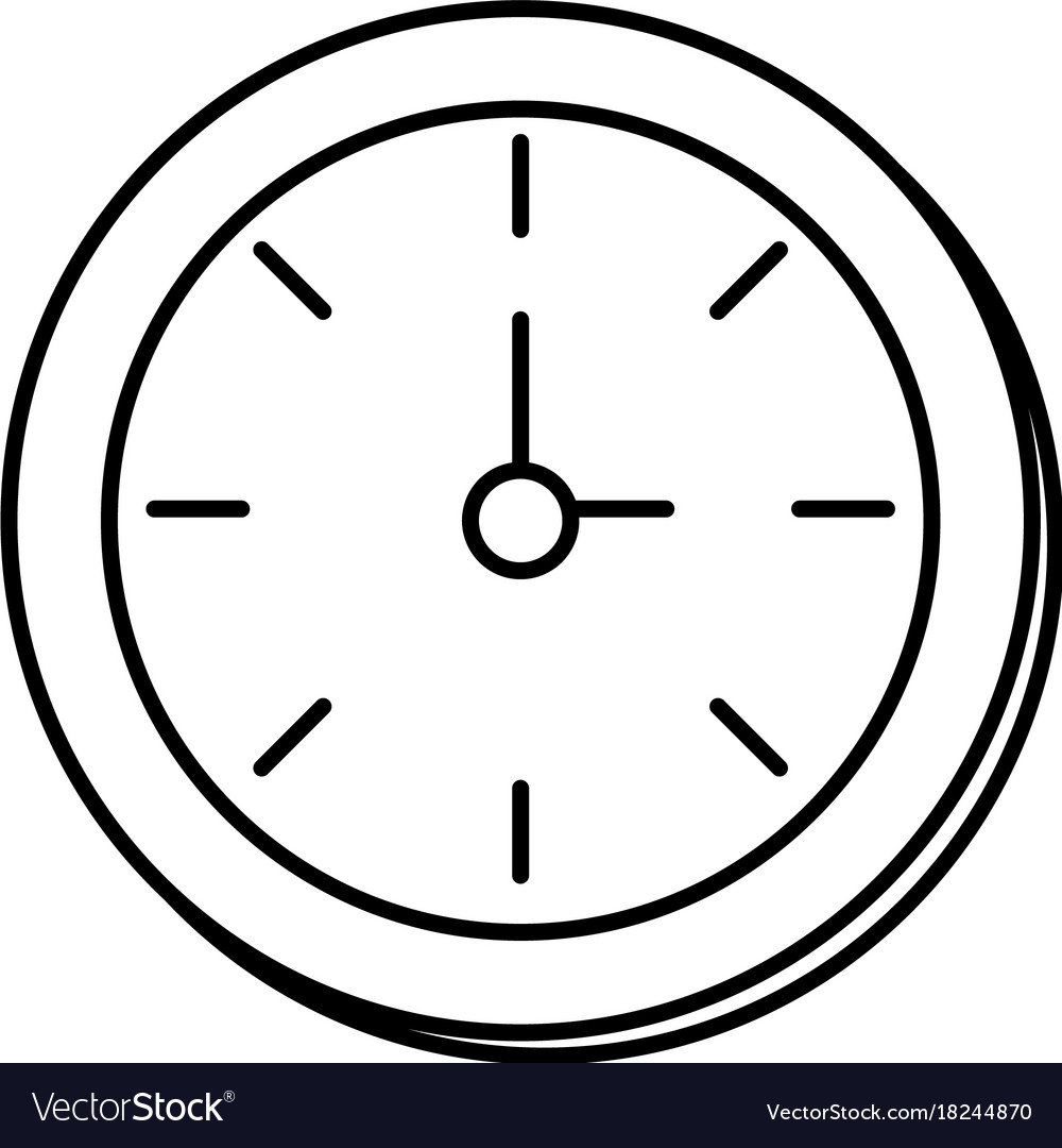 Line round wall clock object to know the time