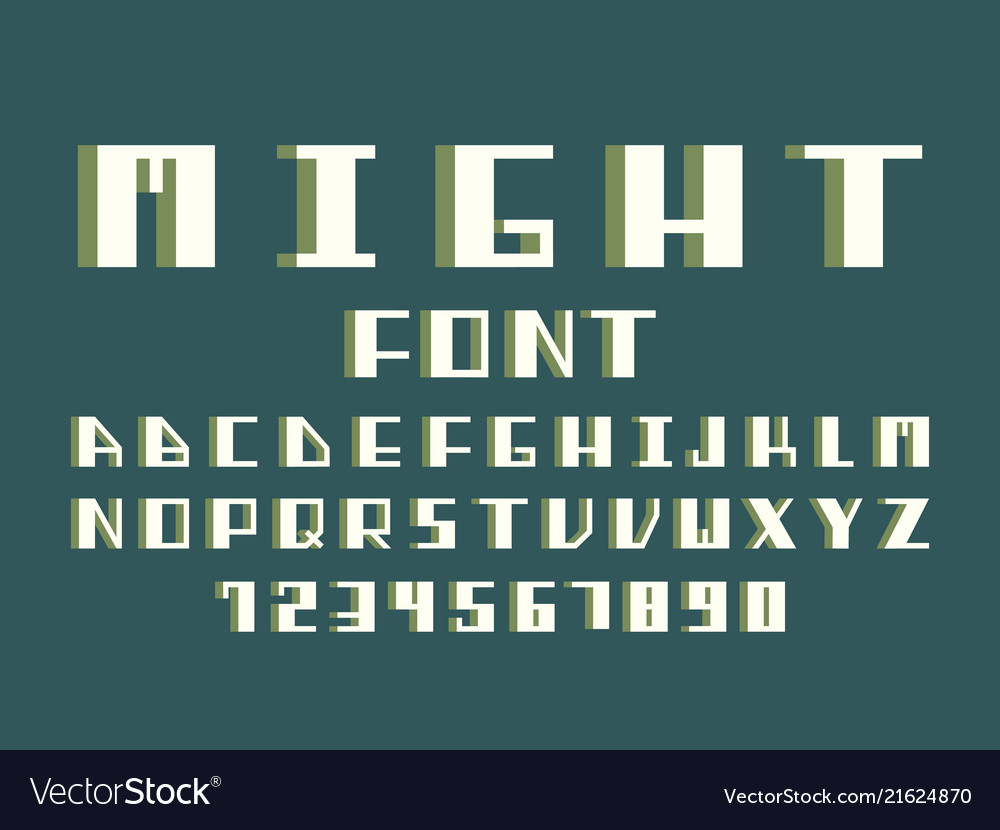 Maight Volume Schrift alphabet