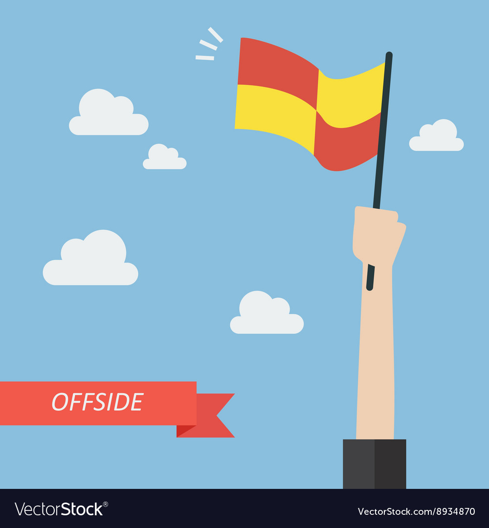 Offside Trap Of Soccer Royalty Free Vector Image