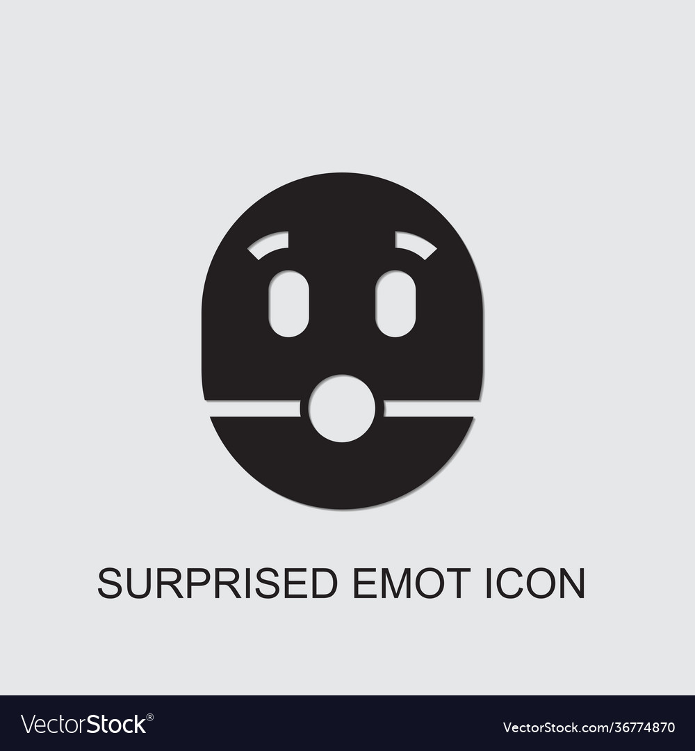 Surprised emot icon