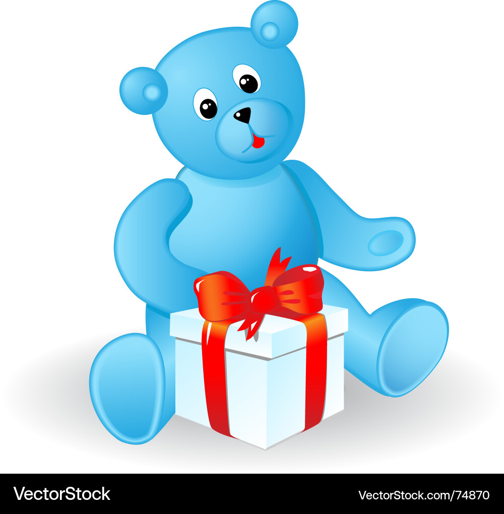 Toy bear Royalty Free Vector Image - VectorStock