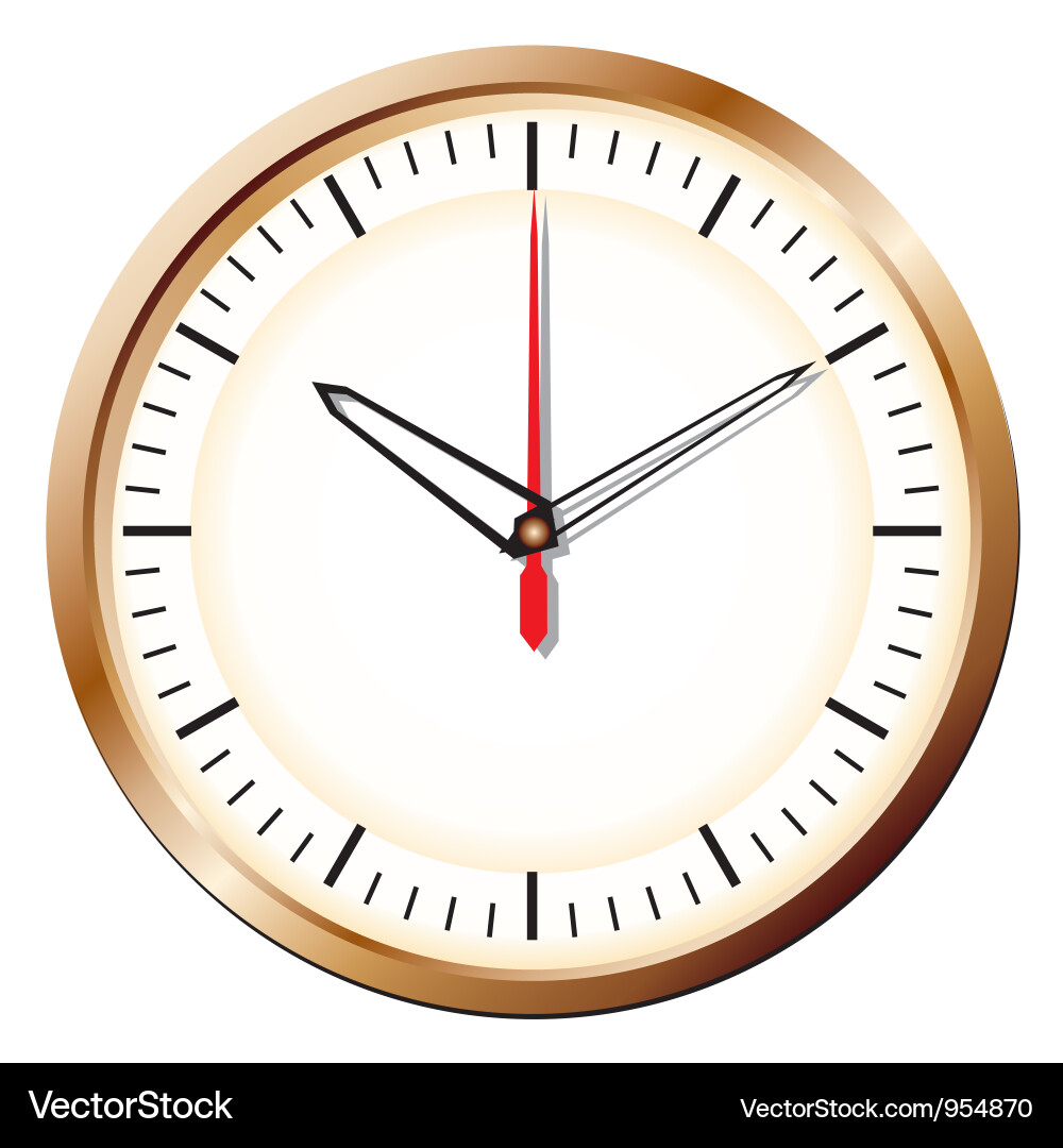 Wall clock seamless Royalty Free Vector Image - VectorStock