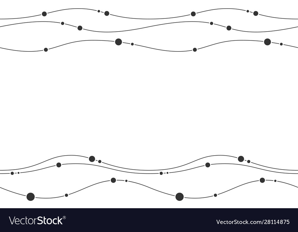Abstract seamless horizontal border pattern vector image Abstract seamless horizontal border pattern