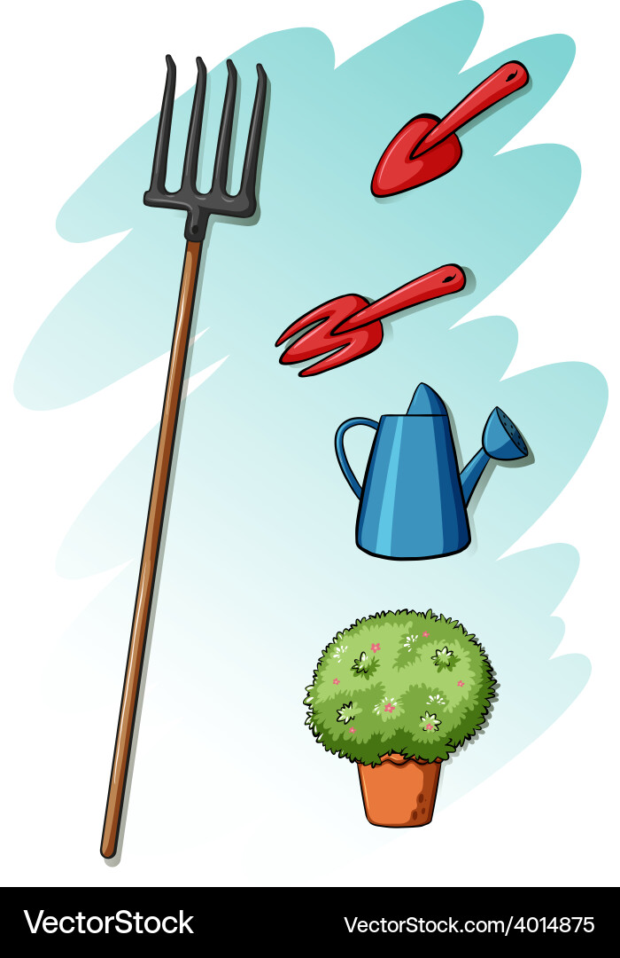 Gardening tools Royalty Free Vector Image - VectorStock