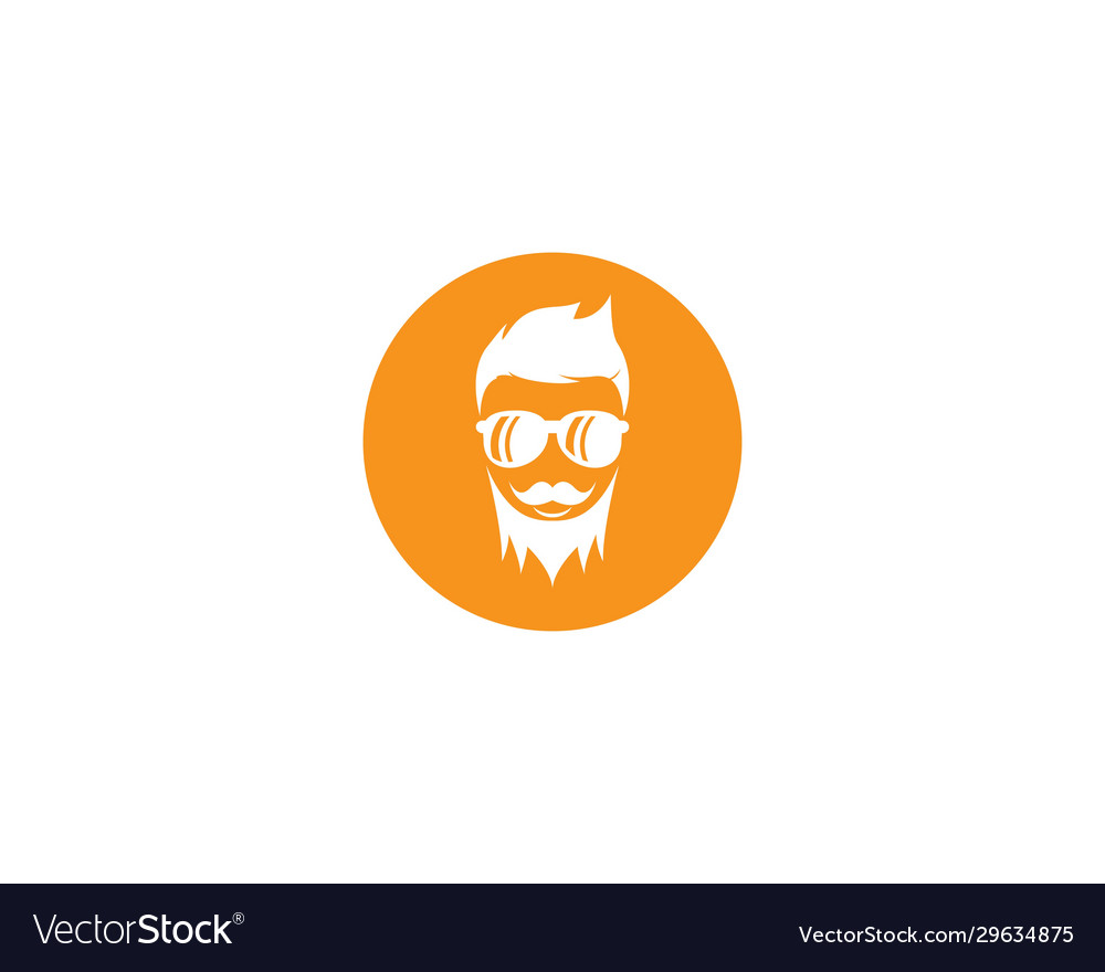 Man face character symbol