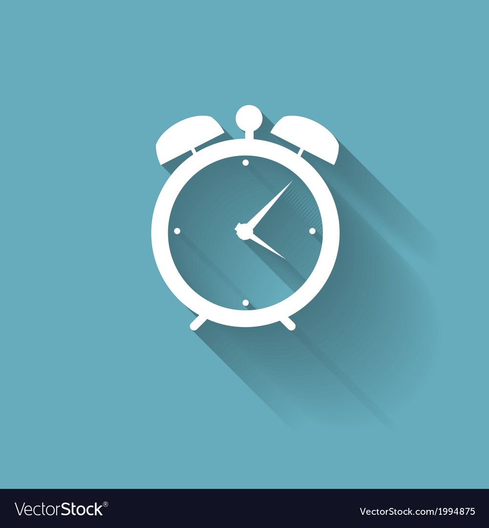 Modern flat time management icon for web