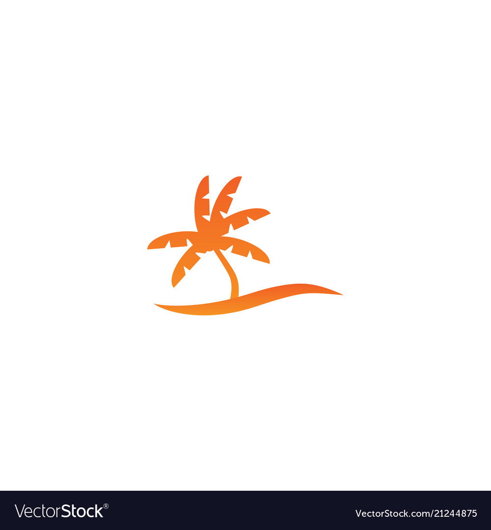 Summer logo icon template vector image Summer logo icon template