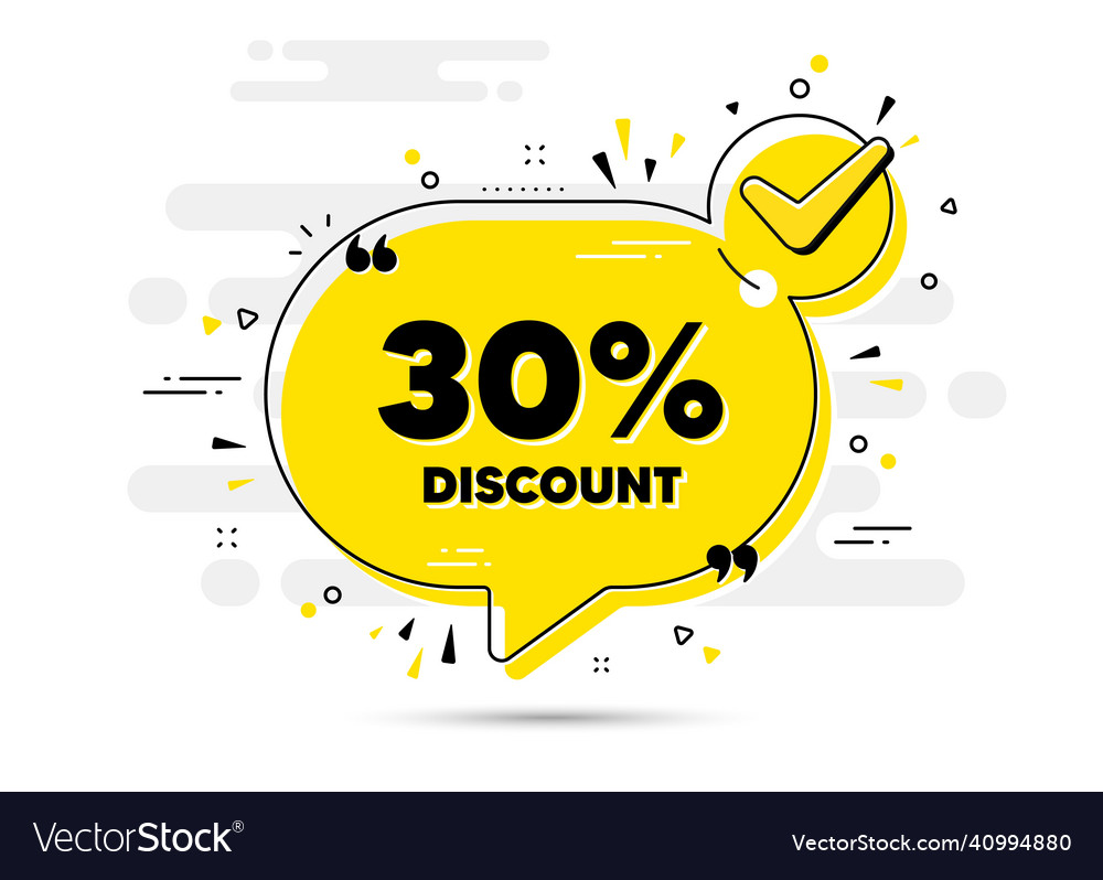 30 percent discount sale offer price sign