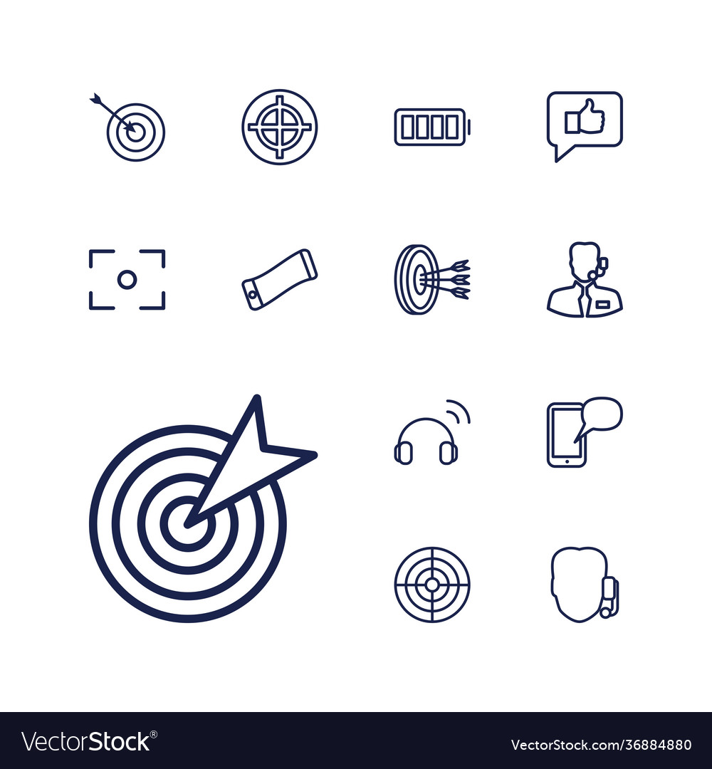 Center icons Royalty Free Vector Image - VectorStock