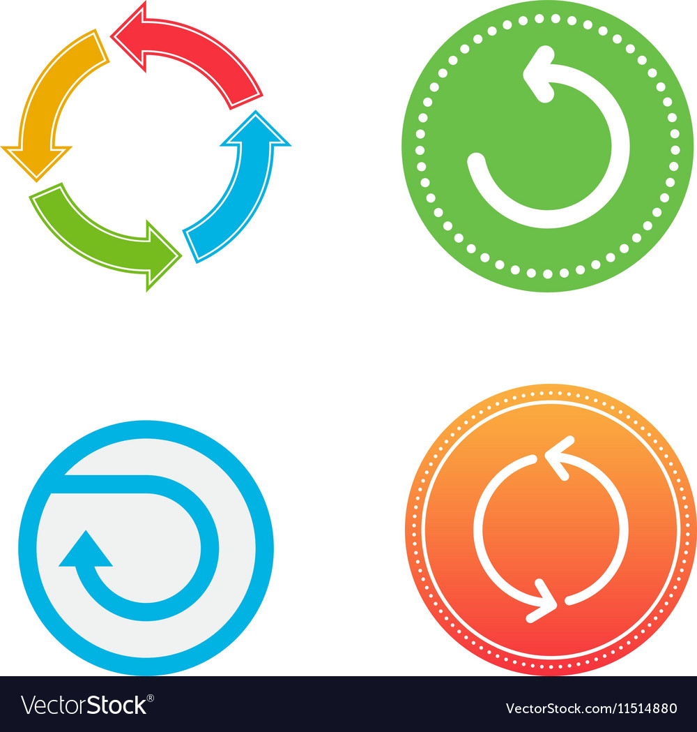 Circle button isolated Royalty Free Vector Image