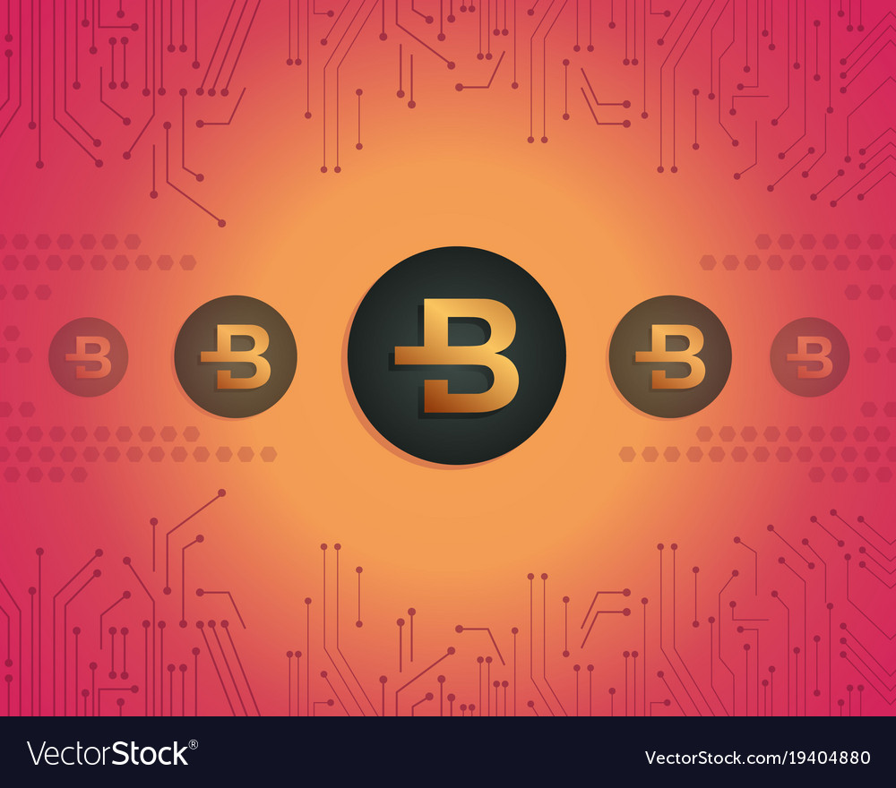 Collection background bytecoin blockchain style