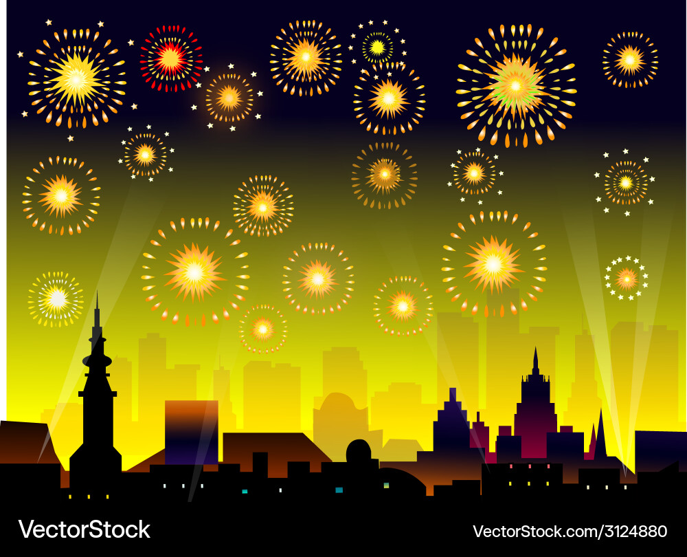Fireworks Royalty Free Vector Image - VectorStock