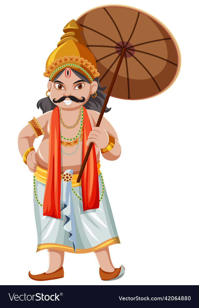 Indian god on white background Royalty Free Vector Image