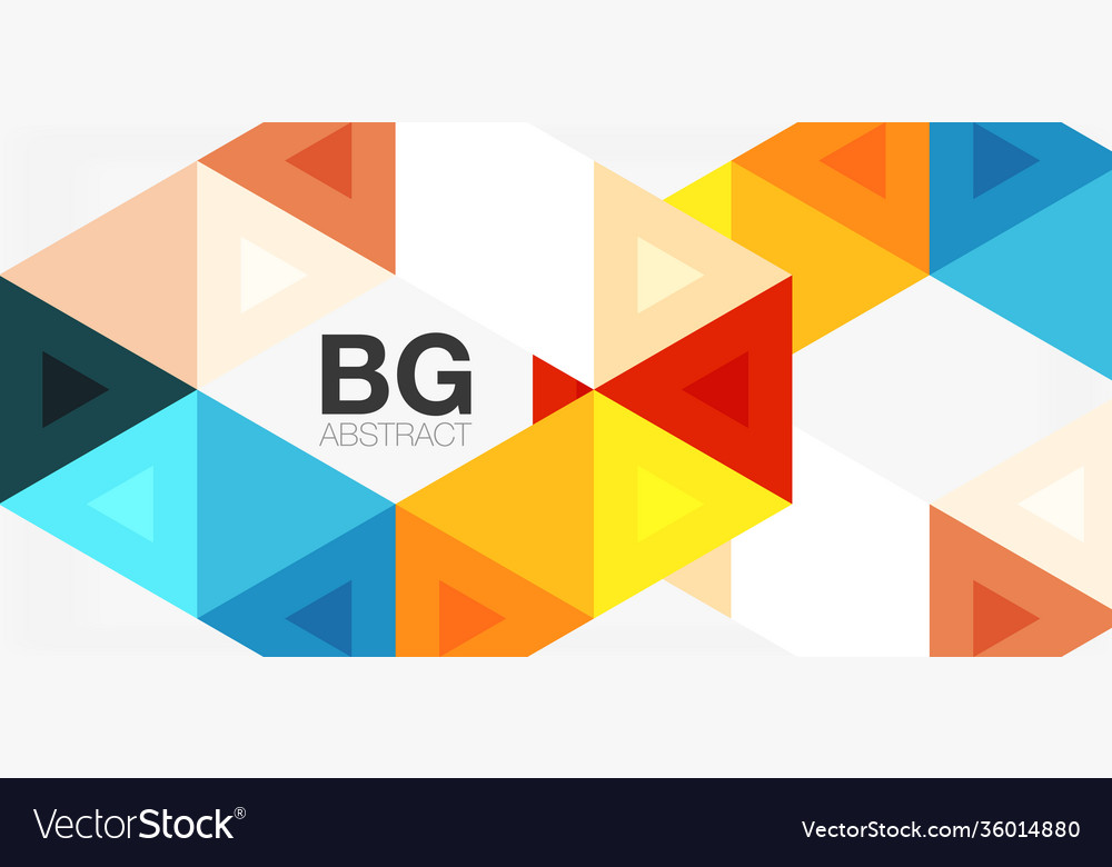 Mosaic triangle pattern abstract background vector image Mosaic triangle pattern abstract background