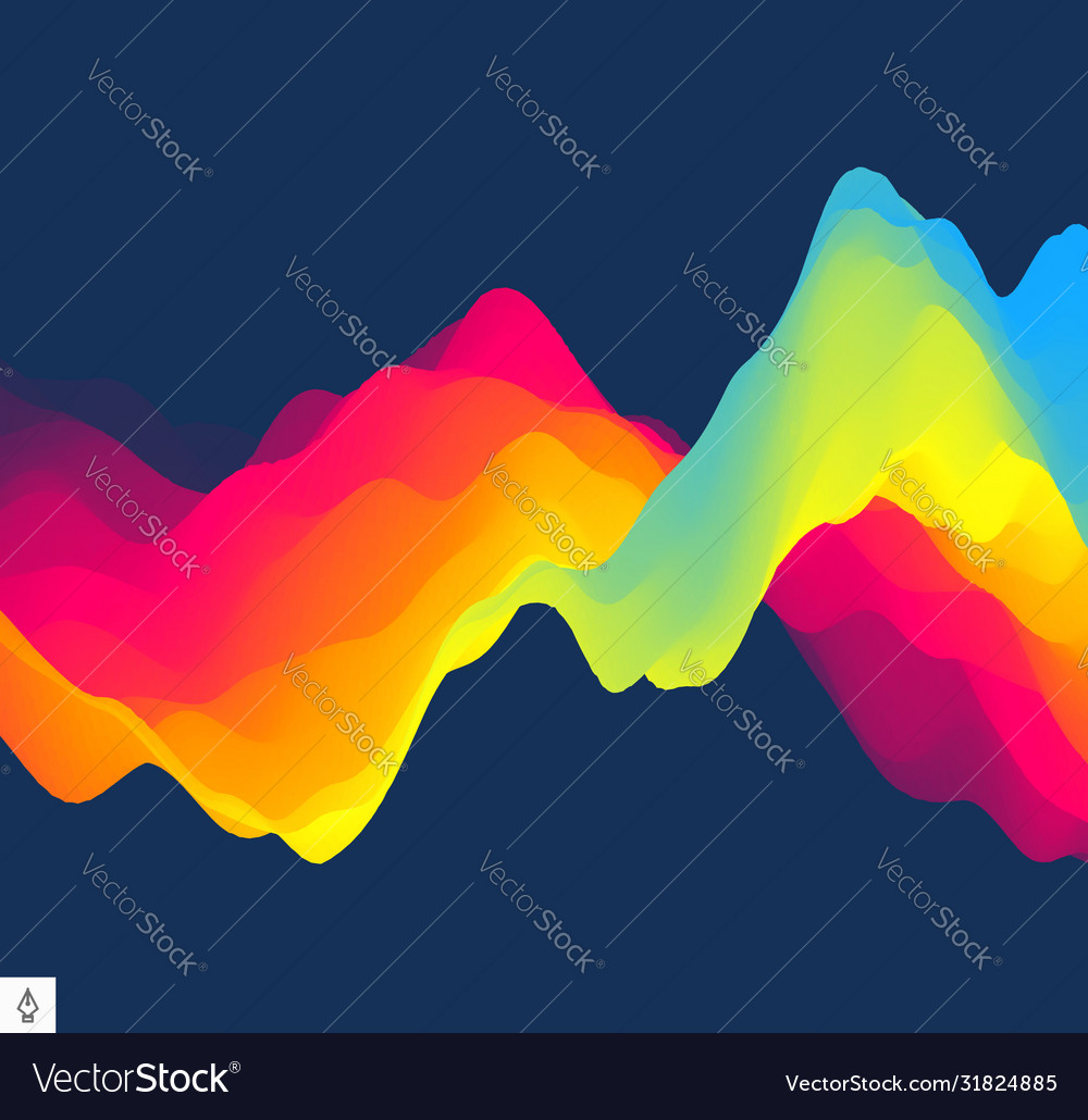 3d wavy background with dynamic effect abstract vector image 3d wavy background with dynamic effect abstract