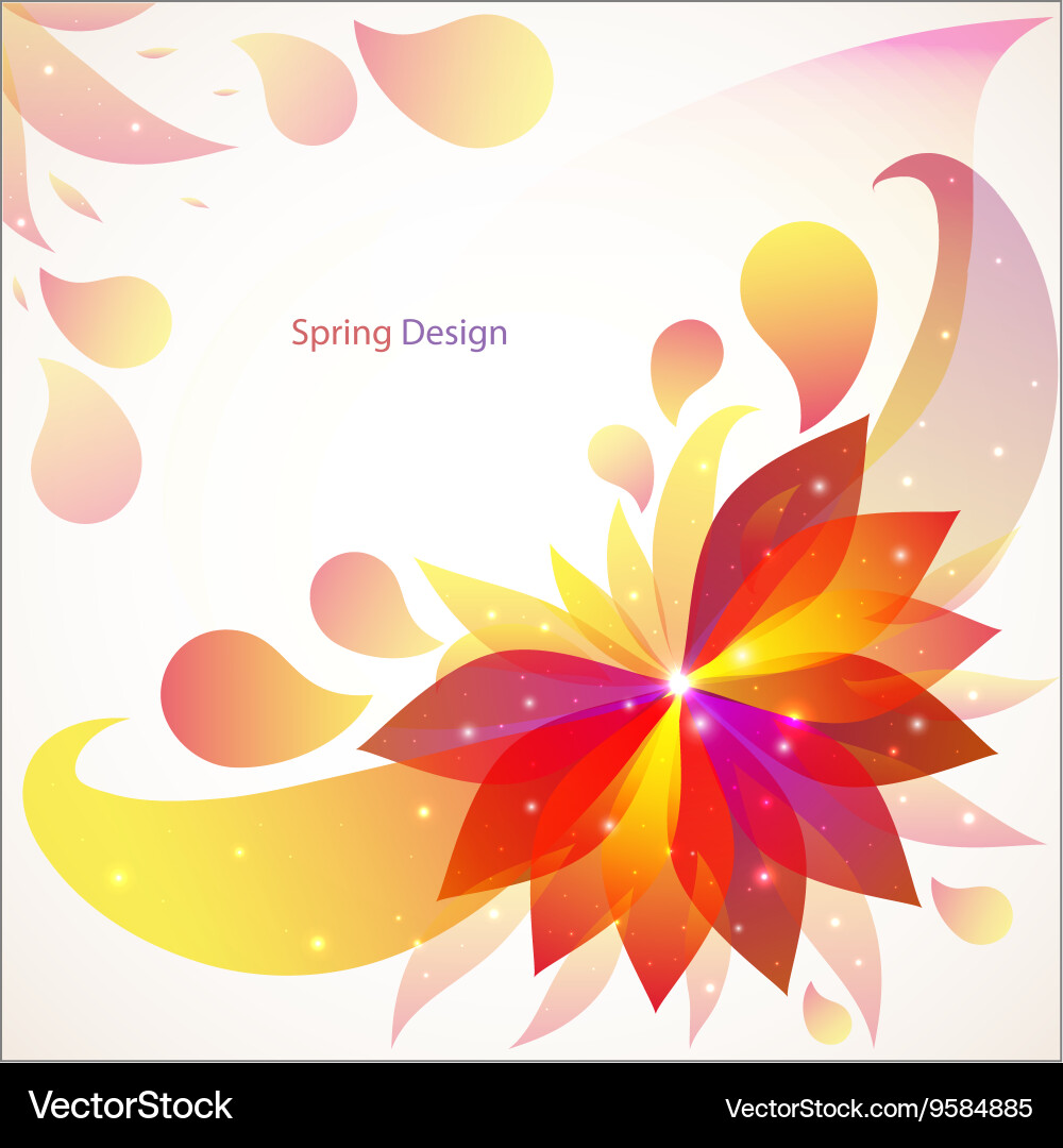 Abstract flower background Royalty Free Vector Image