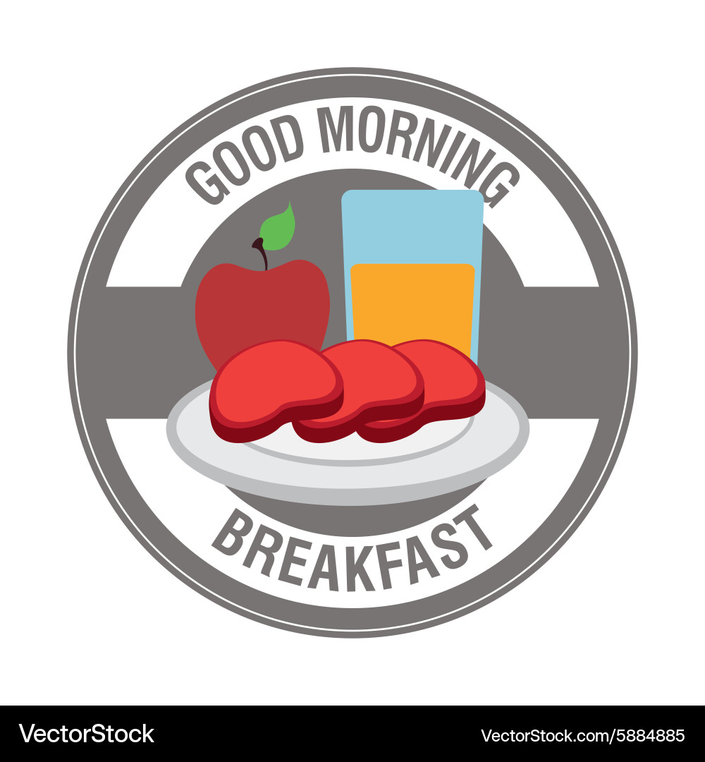 Breakfast design Royalty Free Vector Image - VectorStock