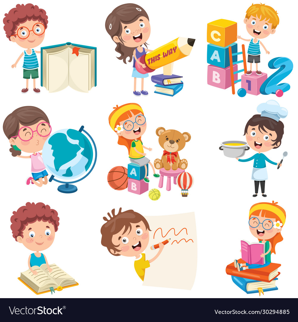 Cartoon characters Royalty Free Vector Image - VectorStock