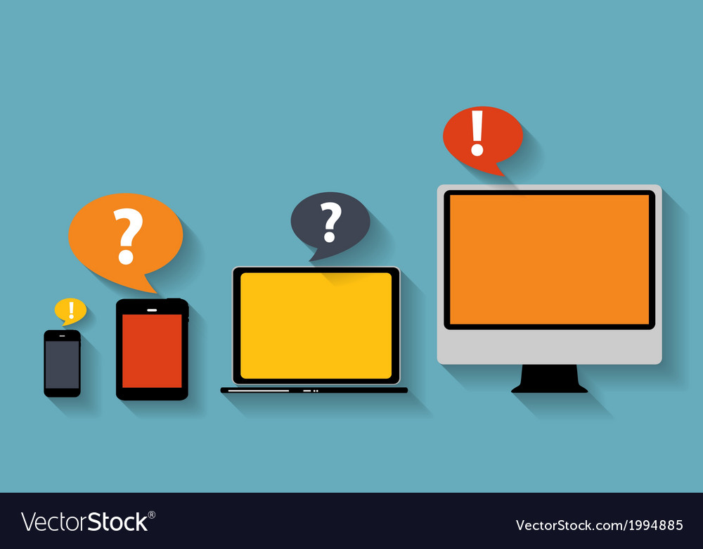 Computing concept on different electronic devices