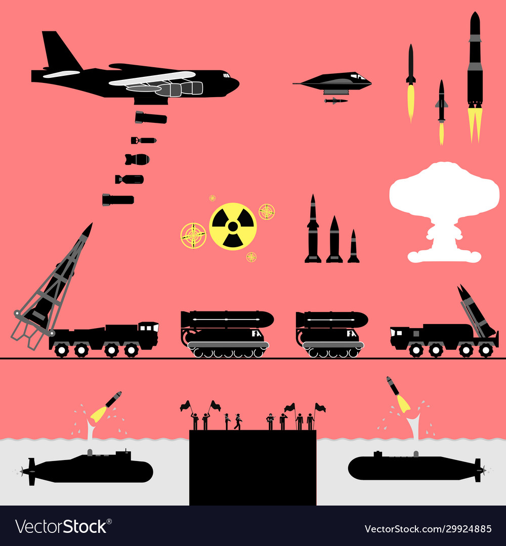 Nuclear war alert pictograph