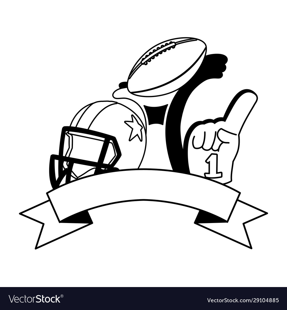 Set icons american football on white background