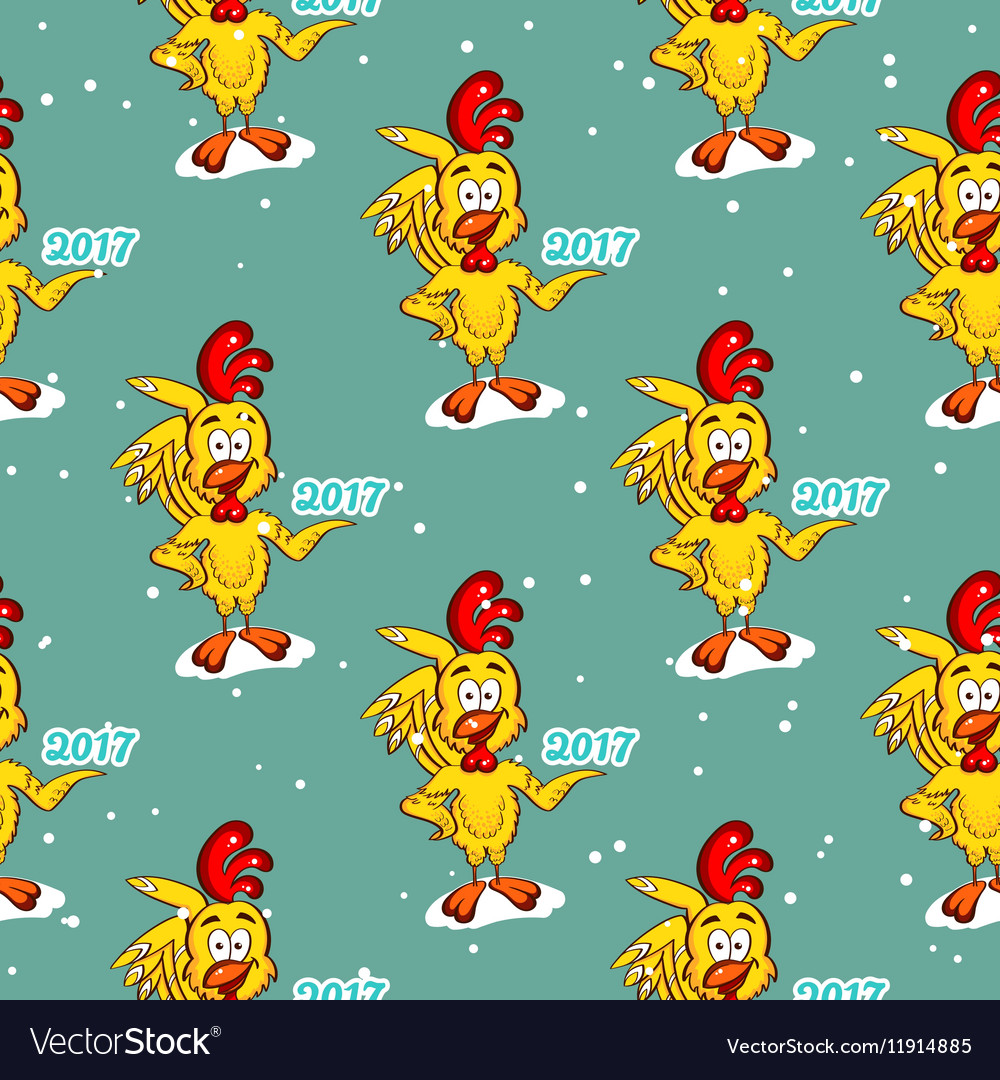 Symbol of year seamless pattern