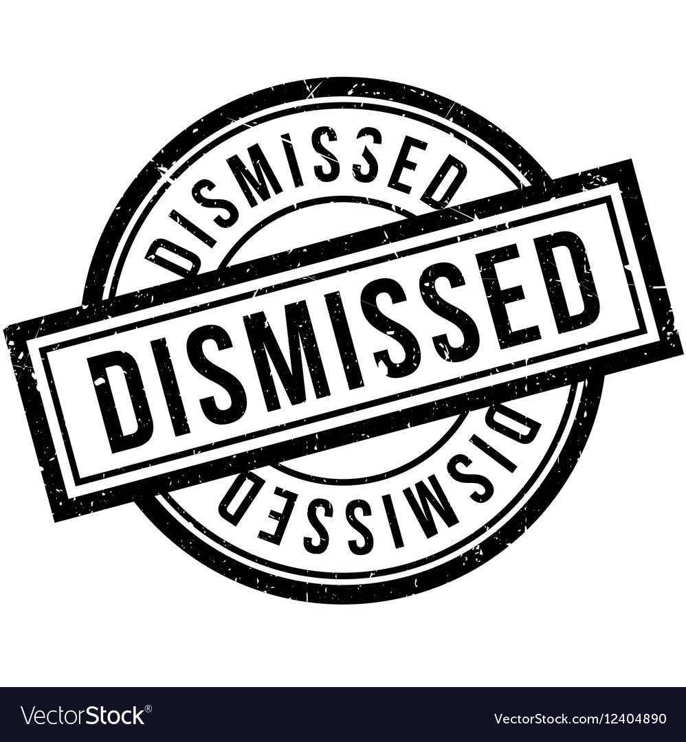 Dismissed text rubber stamp Royalty Free Vector Image