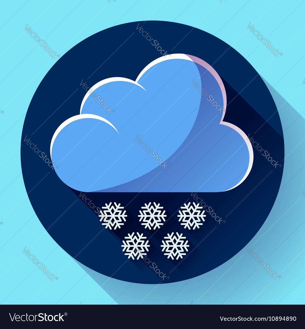 Flat color weather meteorology icon