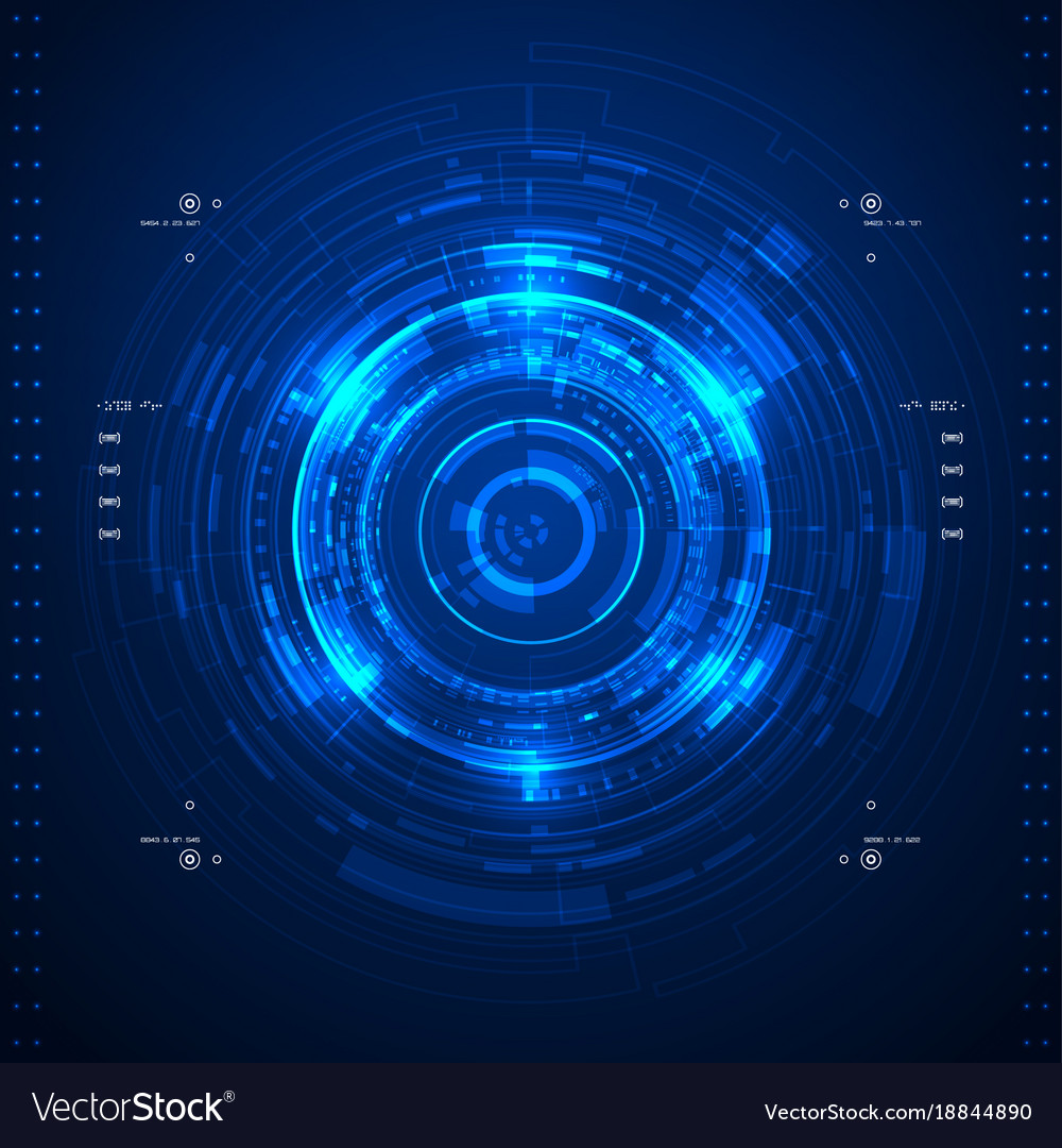 Futuristic graphic user interface Royalty Free Vector Image