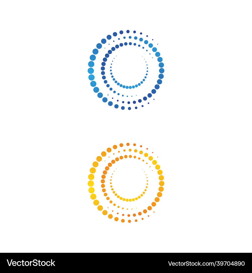 Halftone circle dots Royalty Free Vector Image