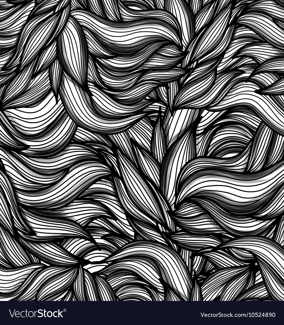 Hand drawn leaves pattern scetch of background