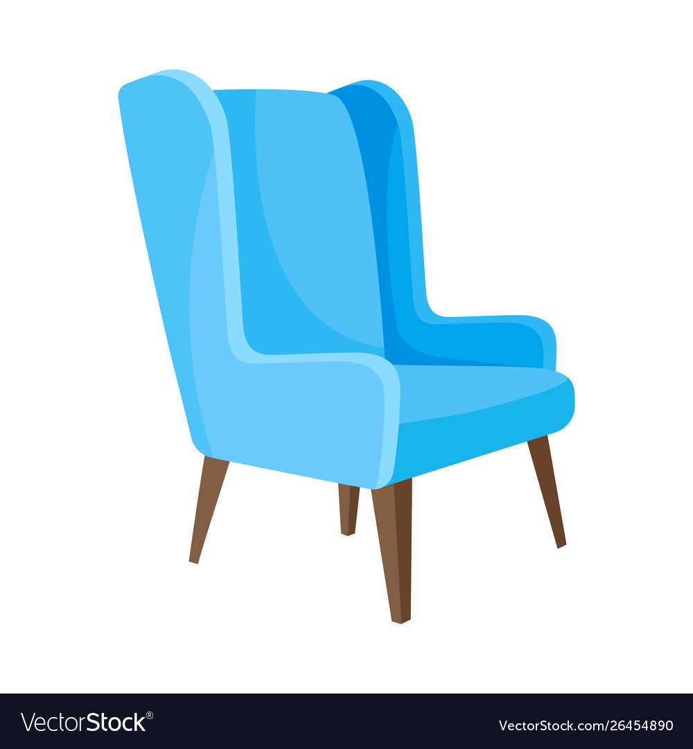 blue armchair