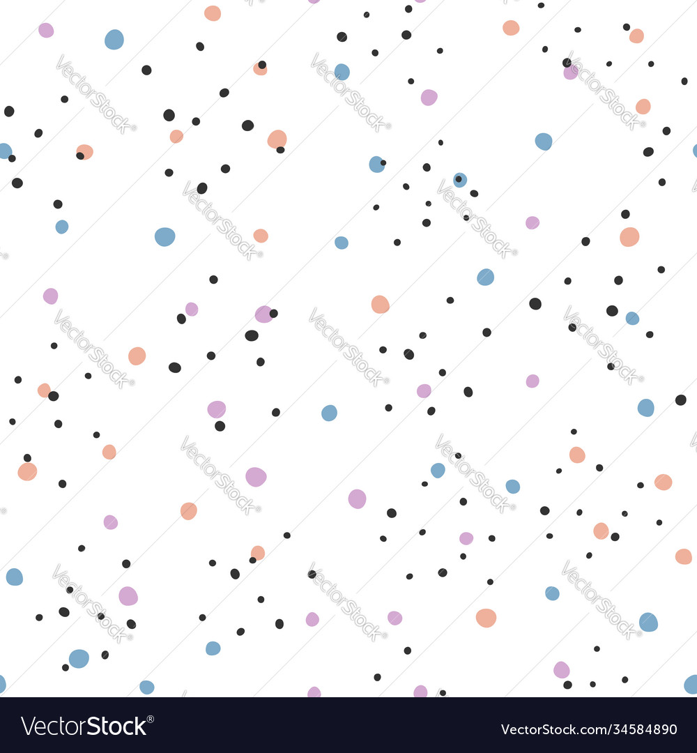 Seamless pattern with scattered rounded spots vector image Seamless pattern with scattered rounded spots