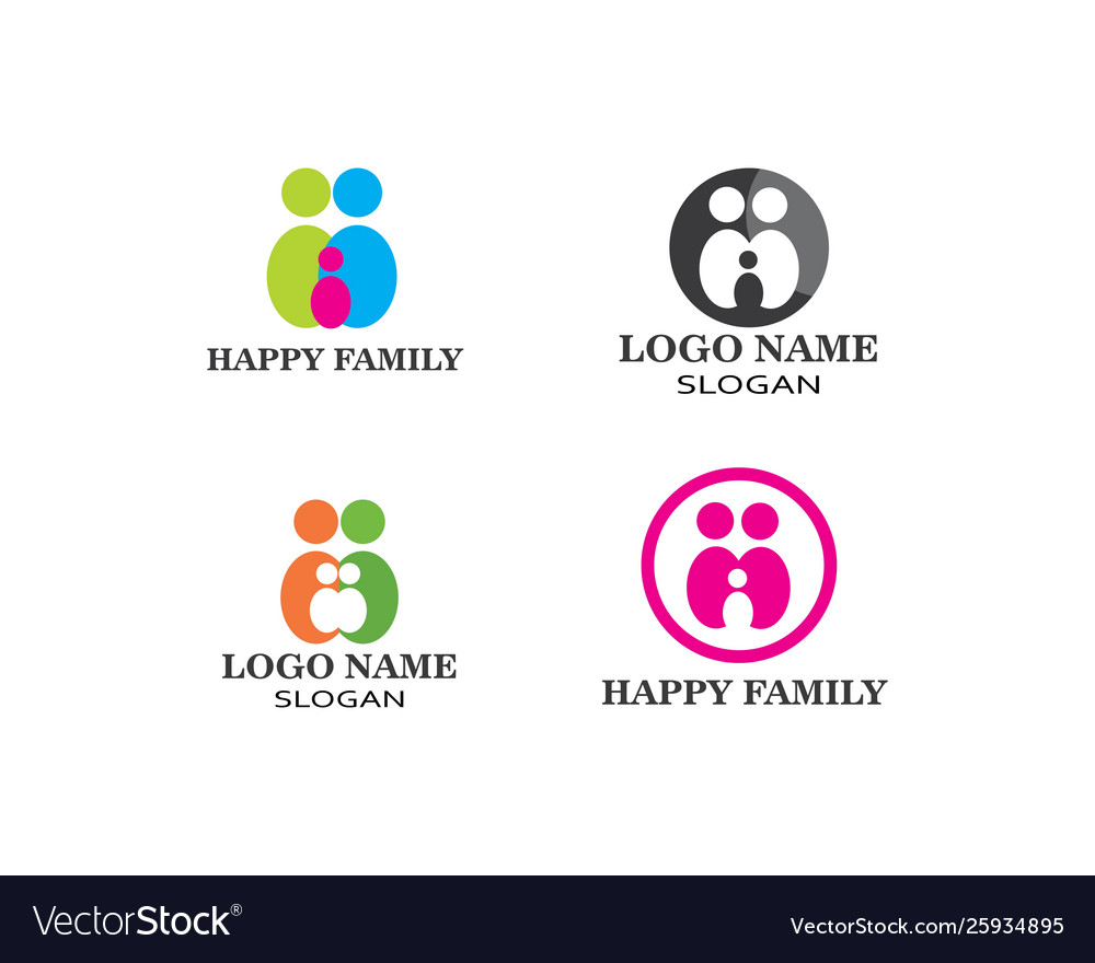 Adoption and community care logo template
